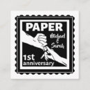 Search for 1st anniversary party invitations Black and white