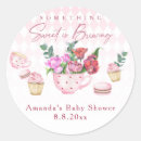 Search for tea party baby shower stickers Watercolor