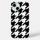 Search for dog tooth iphone cases Black and white
