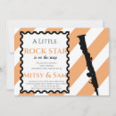 Search for rock star baby shower invitations Cute