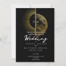 Search for sun and moon wedding invitations Modern