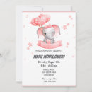 Search for pink elephant invitations Botanical nature garden flowers