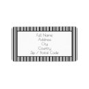 Search for black white stripe return address labels Stripes