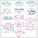 Search for i am affirmations stickers Typography