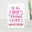 Search for 66th birthday cards Pink