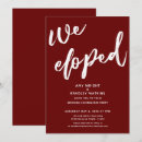 Search for dark red wedding invitations Typography