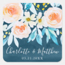 Search for dark blue wedding stickers Botanical