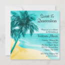 Search for tropical quinceanera invitations Luau