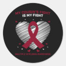 Search for multiple myeloma stickers Burgundy
