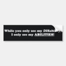 Search for disability bumper stickers Wheelchair