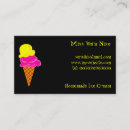 Search for icecream business cards Dessert