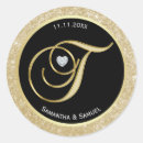 Search for letter t monogram stickers Black