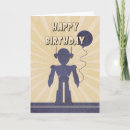 Search for robot birthday cards Retro