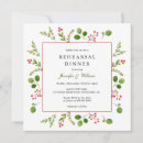 Search for winter rehearsal dinner invitations Watercolor