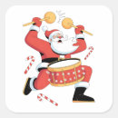 Search for funny drummer stickers Santa