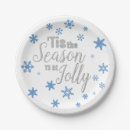 Search for blue and silver christmas plates Elegant