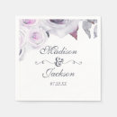 Search for lavender wedding napkins Calligraphy