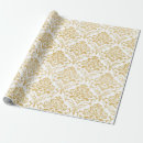 Search for gold damask wrapping paper Elegant