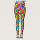 Search for autism puzzle piece leggings Colourful