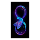 Search for neon glow posters Black