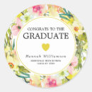 Search for floral congratulations stickers Graduation