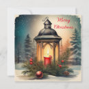 Search for vintage lantern christmas cards Snow