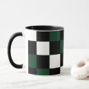 Search for green and white gingham pattern mugs Chequerboard