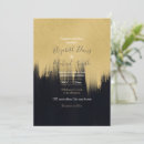 Search for brush strokes invitations Gold foil