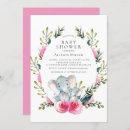 Search for floral elephant baby shower invitations Safari