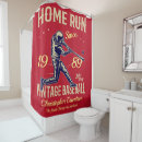 Search for baseball shower curtains Vintage