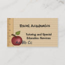 Search for special education business cards Tutoring