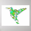 Search for abstract hummingbird art Colourful