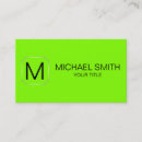 Search for chartreuse business cards Solid
