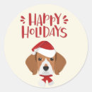 Search for beagle christmas stickers Cartoon
