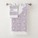 Search for pink heart bath towels Cute