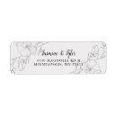 Search for magnolia flower return address labels Floral