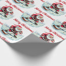Search for ice hockey wrapping paper Santa