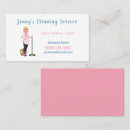 Search for broom clean business cards Pink