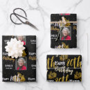 Search for happy 80th birthday wrapping paper Elegant
