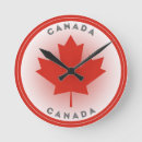 Search for canada day clocks Maple leaf