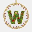 Search for letter w christmas tree decorations Initial