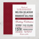 Search for dark red wedding invitations Classic