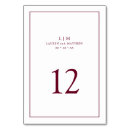 Search for burgundy table cards Simple