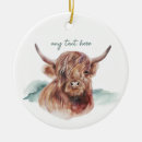Search for highland cattle christmas tree decorations Hairy