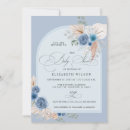 Search for dusty blue baby shower invitations Bohemian
