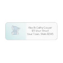 Search for blue elephant return address labels Animal