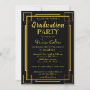 Search for art deco graduation invitations Classy