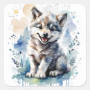 Search for wolf stickers Watercolor