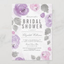 Search for purple rose bridal shower invitations Lilac