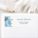 Search for blue hydrangea return address labels Greenery